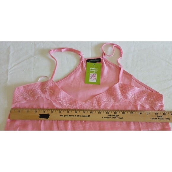 Cotton Bleu Women's Large Pink Silky Tank Top Adjustable Straps - Picture 9 of 10